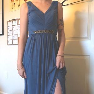 Baby blue prom dress